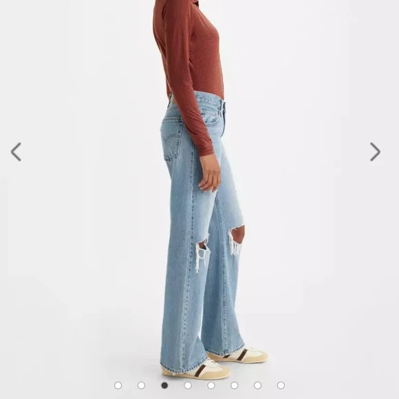 Levi's Premium Baggy Boot Denim Jeans - Picture 3 of 13